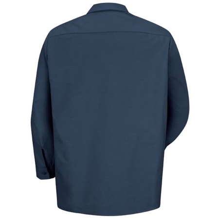 WORKWEAR OUTFITTERS Men's Long Sleeve Indust. Work Shirt Navy, XXL SP14NV-RG-XXL